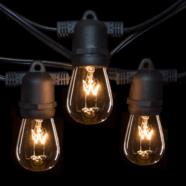 Hometown Evolution E26 Commercial 100 Foot String Light with S14 Clear Bulbs