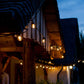 Hometown Evolution E26 Commercial 24 Foot String Light Set with S14 LED Filament Light Bulbs