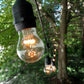 Hometown Evolution E26 Commercial 24 Foot String Light Set with Suspended A15 LED 9 Diode Light Bulbs
