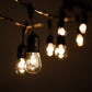 Hometown Evolution E26 Commercial 24 Foot String Light Set with Suspended S14 PLASTIC LED Filament Light Bulbs