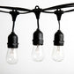 Hometown Evolution E26 Commercial 50 Foot Clear String Light with Suspended S14 Clear Bulbs
