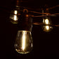 Hometown Evolution E26 Commercial 50 Foot String Light Set with S14 LED Filament Light Bulbs