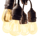 Hometown Evolution E26 Commercial 50 Foot String Light Set with Suspended S14 Lantern Edison Light Bulbs