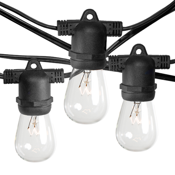 Hometown Evolution E26 Commercial 50 Foot String Light with S14 Clear Bulbs