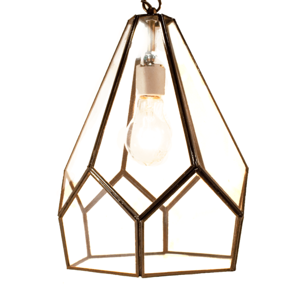 Hometown Evolution Flecha 12" Clear Glass Pendant Lighting
