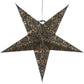 Hometown Evolution Fleur De Lis Paper Star Black Outdoor Lantern