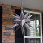 Hometown Evolution Flower Cut 12" Tin Star Light with Marbles