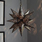 Hometown Evolution Flower Cut 16" Tin Star Light