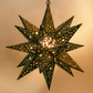 Hometown Evolution Flower Cut 18" Tin Star Light with Marbles