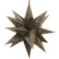 Hometown Evolution Flower Cut 18" Tin Star Light with Marbles
