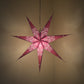 Hometown Evolution Fountain Paper Star Purple Outdoor Lantern
