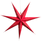 Hometown Evolution Fountain Paper Star Red Outdoor Lantern with Cord