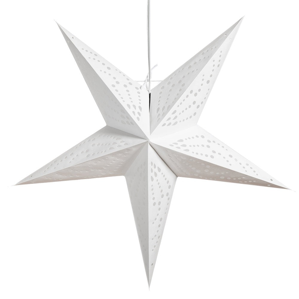Hometown Evolution Frozen Paper Star Outdoor Lantern