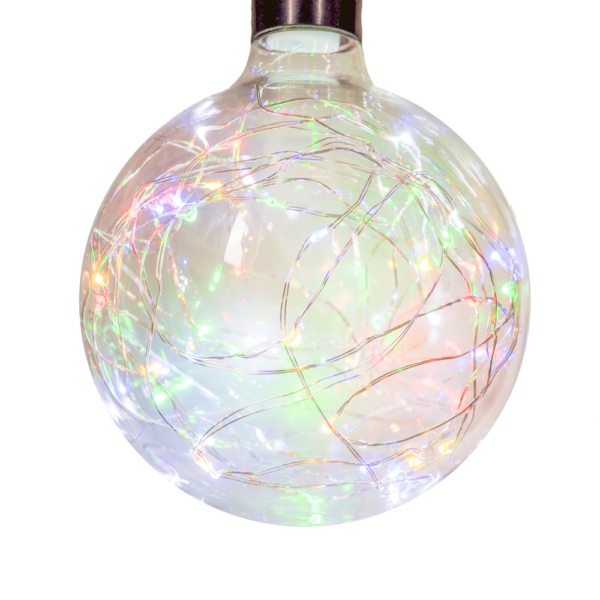 Hometown Evolution G125 Light Bulb with Multi Colored Micro LED Lights