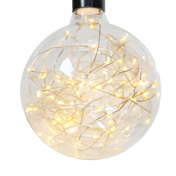 Hometown Evolution G125 Light Bulb with Warm White Micro LED Lights