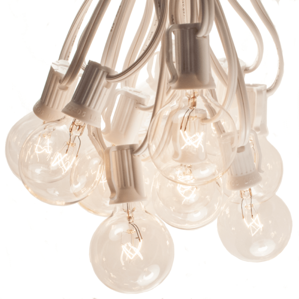 Hometown Evolution G40 50 Foot Clear String Light with White Wire