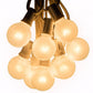 Hometown Evolution G40 50 Foot White Satin Pearl String Light Set with White Wire