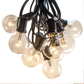 Hometown Evolution G40 LED 25 Foot Warm White String Light with Black Wire