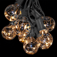 Hometown Evolution G40 LED Fairy 10 Foot Warm White String Light Set with Black Wire