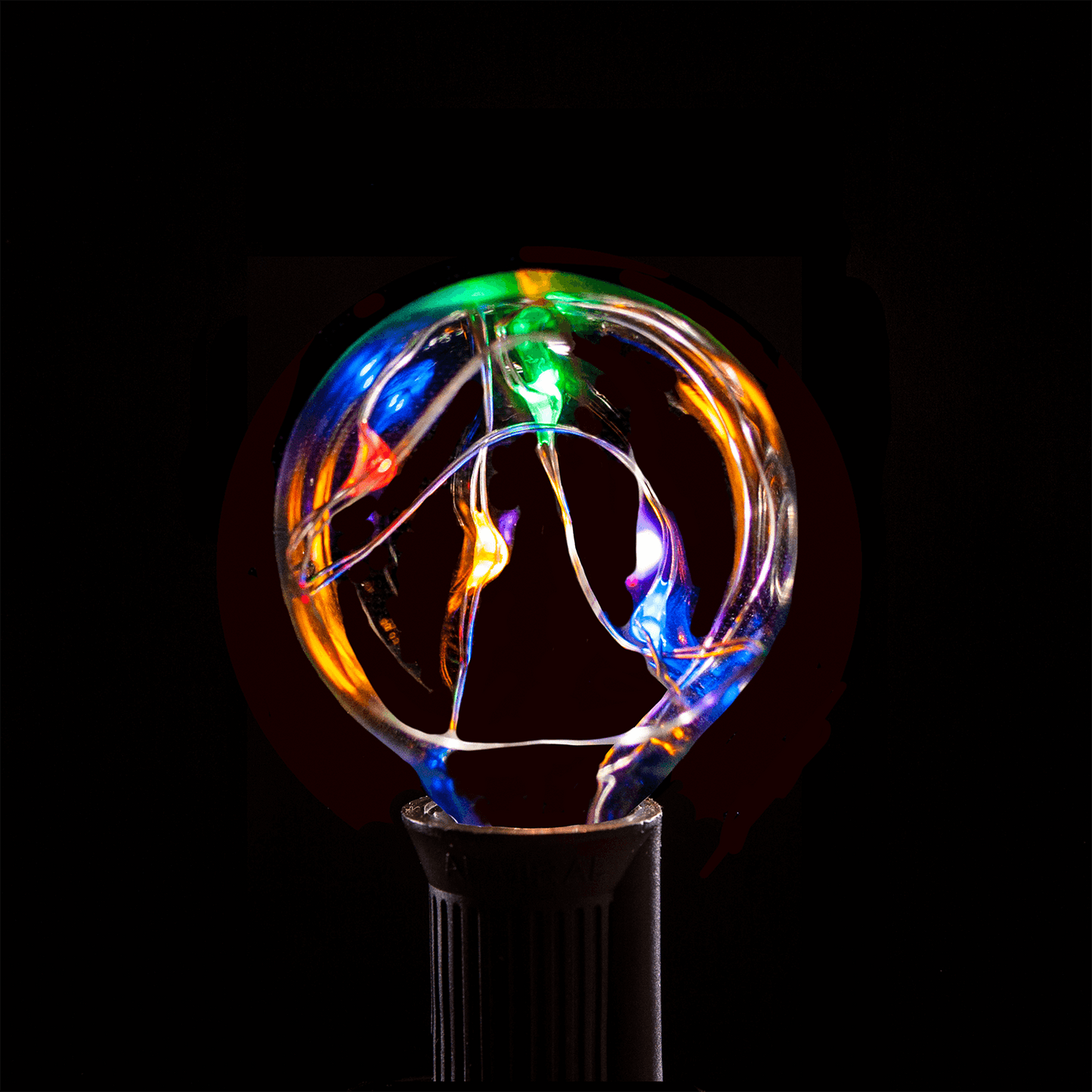 Hometown Evolution G40 LED Fairy 100 Foot Multicolor String Light Set with White Wire