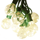 Hometown Evolution G40 LED Fairy 50 Foot Warm White String Light Set with Green Wire