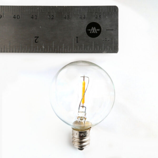 Hometown Evolution G40 LED Filament Clear Light Bulb with C7-E12 Base (Box of 25)