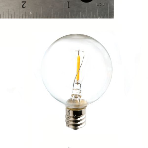 Hometown Evolution G40 LED Filament Clear Light Bulb with C9-E17 Base (Box of 25)