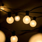 Hometown Evolution G50 100 Foot White Satin Pearl String Light Set with Green Wire