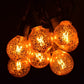 Hometown Evolution G50 25 Foot Mercury Gold String Light Set with Black Wire