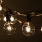 Hometown Evolution G50 50 Foot Clear String Light Set with Green Wire