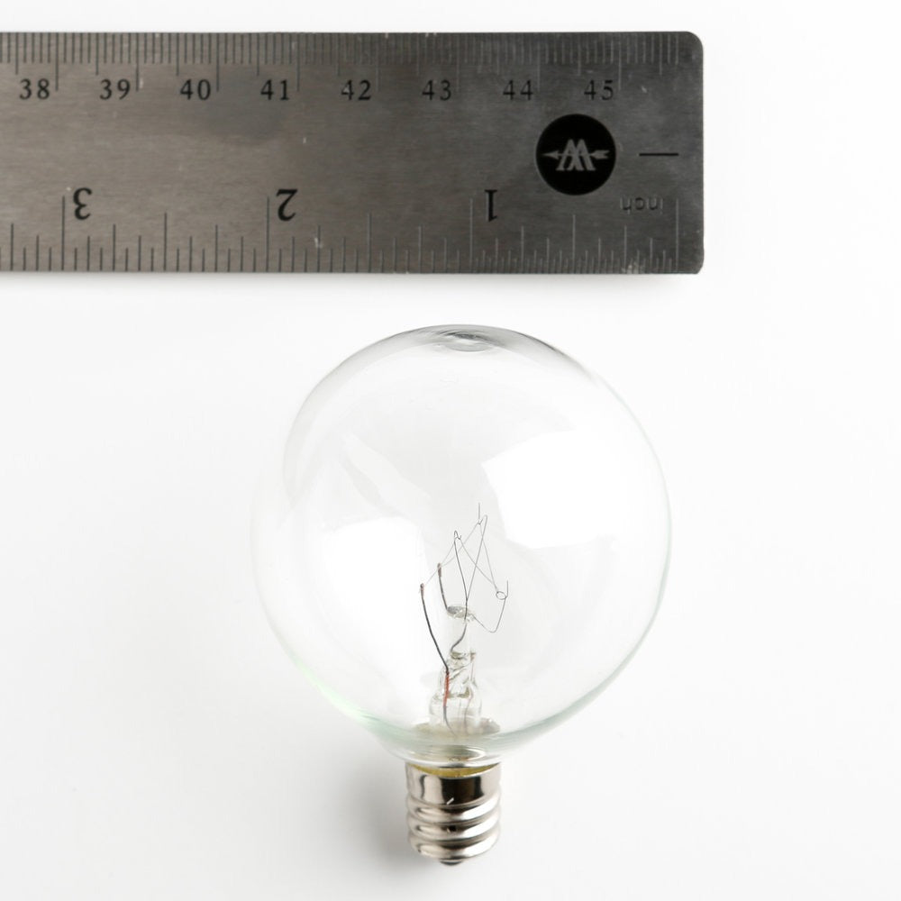 Hometown Evolution G50 Clear Light Bulb with C9-E17 Base