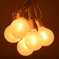 Hometown Evolution G50 LED 100 Foot White Satin Pearl String Light Set with White Wire