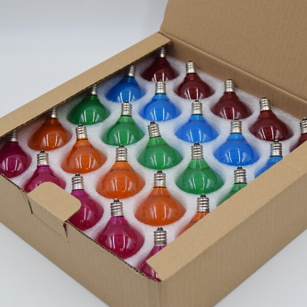Hometown Evolution G50 LED Assorted Satin Mix Light Bulb with C7-E12 Base (Box of 25)