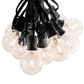 Hometown Evolution G50 LED Filament 50 Foot String Light Set with Black Wire