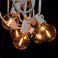 Hometown Evolution G50 LED Filament 50 Foot String Light Set with White Wire
