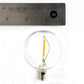 Hometown Evolution G50 LED Filament Clear Light Bulb with C9-E17 Base (Box of 25)
