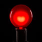 Hometown Evolution G50 Red Satin Light Bulb with C9-E17 Base (Box of 25)