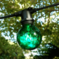Hometown Evolution G50 Transparent Green Light Bulb with C9-E17 Base (Box of 25)