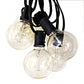 Hometown Evolution G60 Lantern Edison 25 Foot String Light Set with Black wire