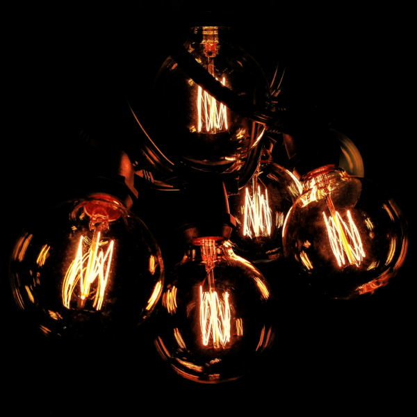 Hometown Evolution G60 Lantern Edison Commercial 50 Foot String Light Set with Black Wire