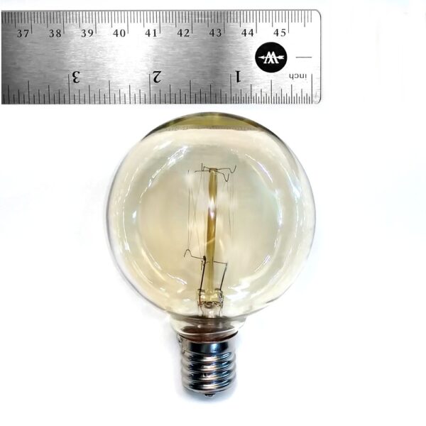 Hometown Evolution G60 Lantern Edison Light Bulb with C9-E17 Base