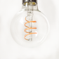 Hometown Evolution G80 LED Spiral Filament 3 Watts Light Bulb