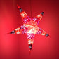 Hometown Evolution Hearts and Stars Paper Star Bright Pink Outdoor Lantern