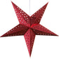 Hometown Evolution Hologram Paper Star Red Outdoor Lantern