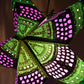 Hometown Evolution Honeycomb Paper Star Bright Green Outdoor Lantern