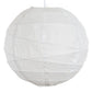 Hometown Evolution Irregular Ribbed Paper 10" Snow White Outdoor Lantern (Set of 3)