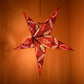 Hometown Evolution Morse Code Paper Star Outdoor Lantern with Cord