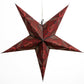 Hometown Evolution Morse Code Paper Star Outdoor Lantern with Cord