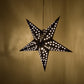 Hometown Evolution Noir Paper Star Outdoor Lantern with Cord