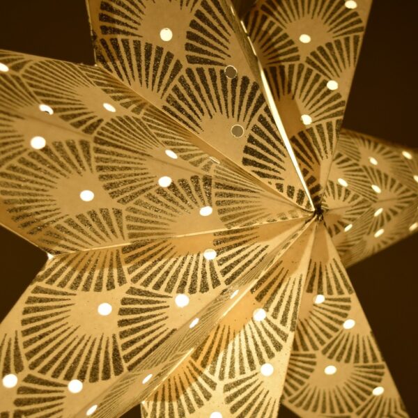 Hometown Evolution Nuclea Paper Star Outdoor Lantern with Cord